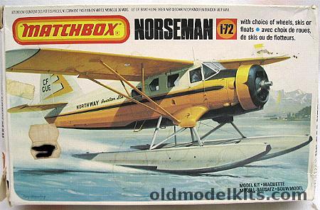 Matchbox 1/72 UC-64A Norseman - USAF or Civil, PK125 plastic model kit